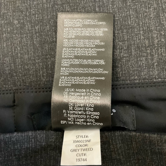 Liverpool Bia Pencil Skirt Gray Tweed Textured Stretch Pull On Women’s S… - Picture 9 of 10